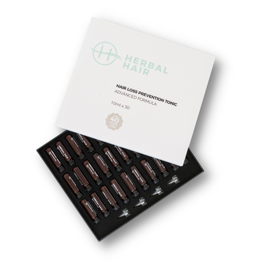 Herbal Hair: Tónico para la prevención de la caída del cabello (30 x 10 ml) Fórmula avanzada