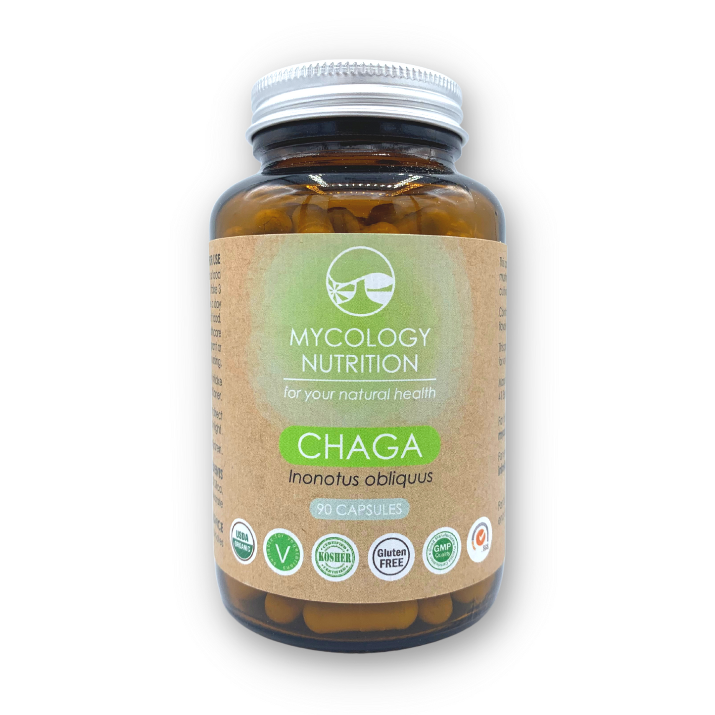 Chaga Orgánico 450mg 90 Cápsulas